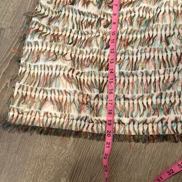 W by WORTH Colored Fur Tassel Mini Pencil Skirt - Picture 2 of 6